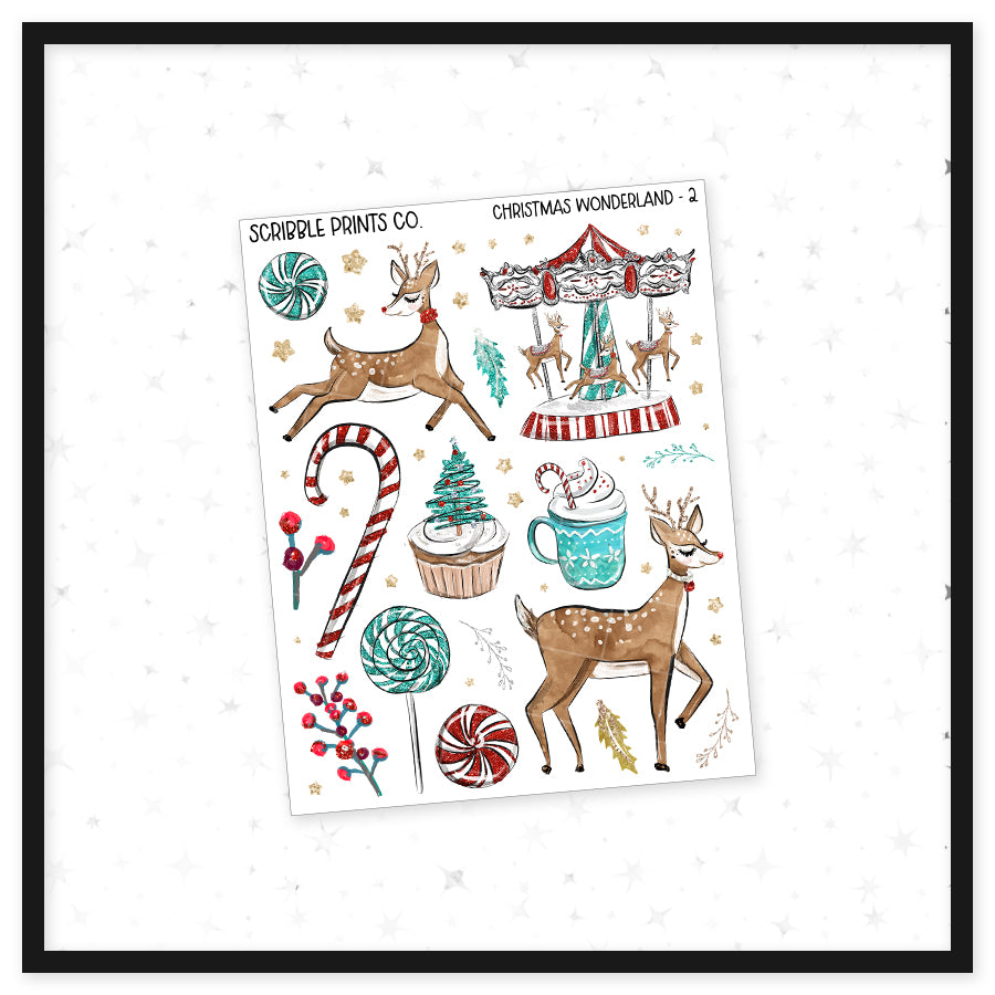 Christmas Wonderland // Matte Journal Sticker Collection