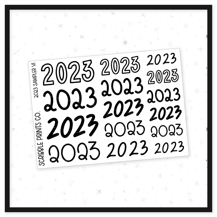 2023 Sampler V1 // Matte Reading Journal Stickers