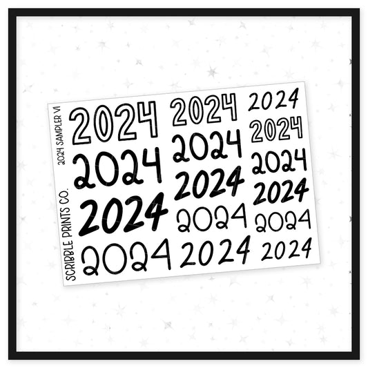 2024 Sampler // Matte Reading Journal Stickers