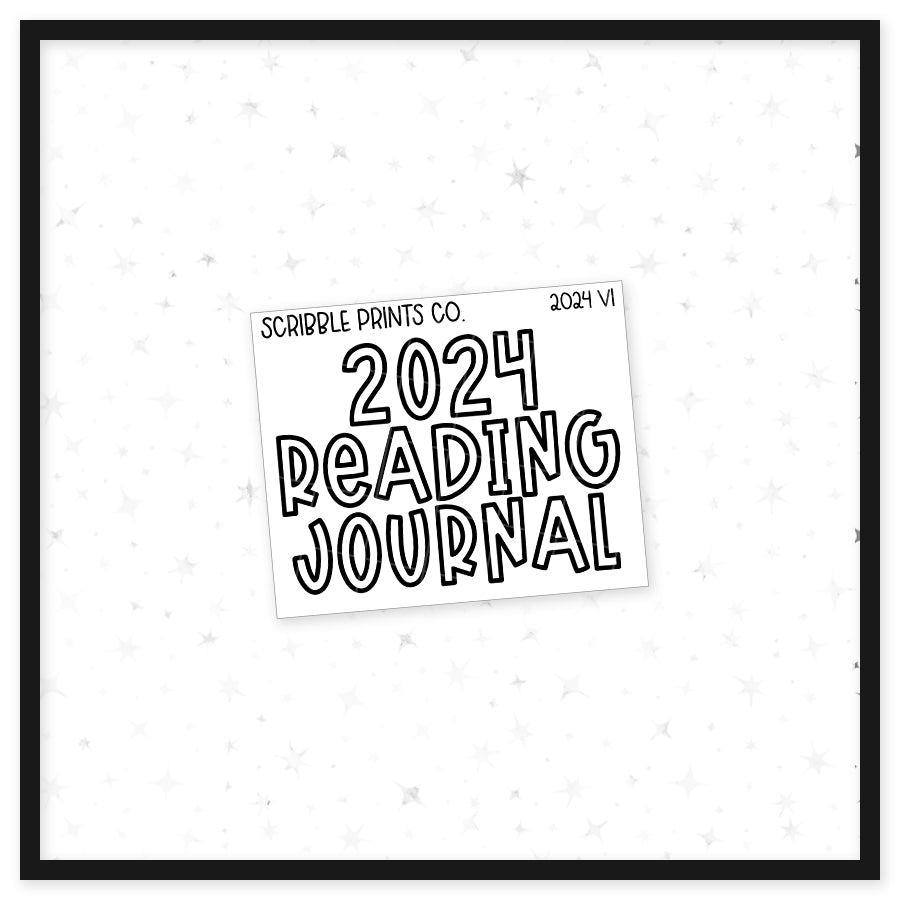 2024 Reading Journal V1 // Matte Reading Journal Stickers