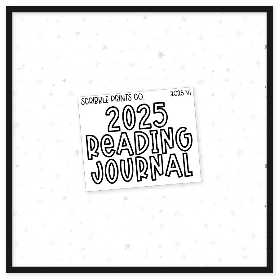 2025 Reading Journal V1 // Matte Reading Journal Stickers