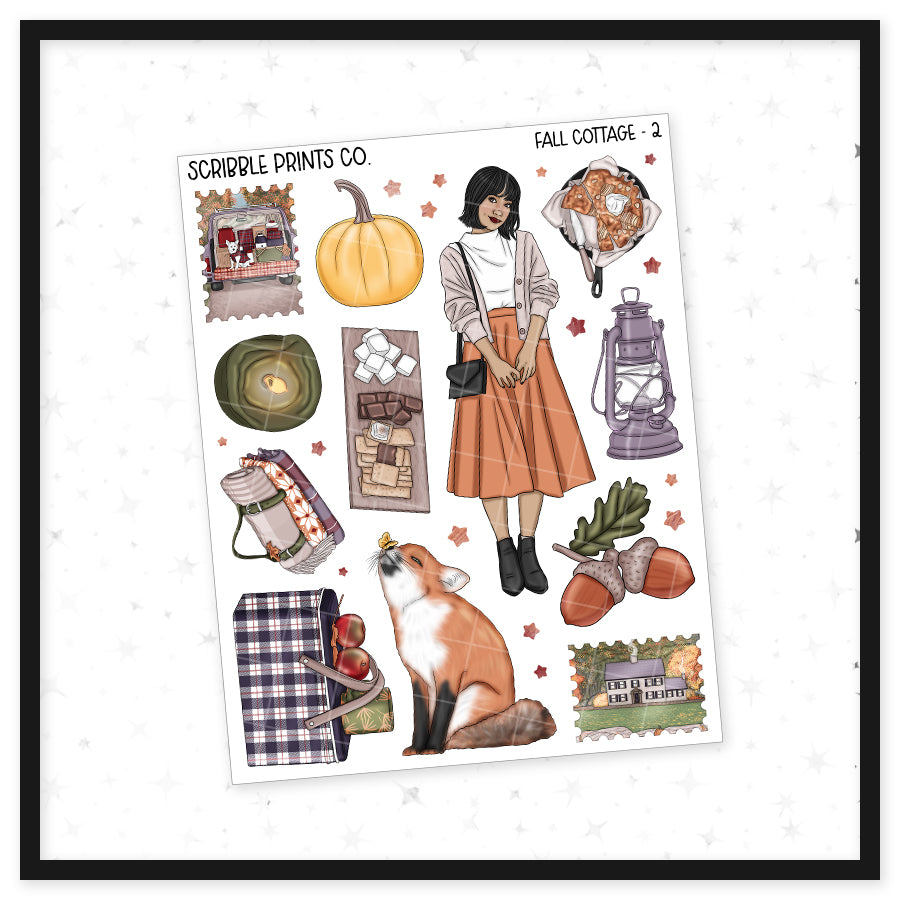 Fall Cottage // Matte Journal Sticker Collection