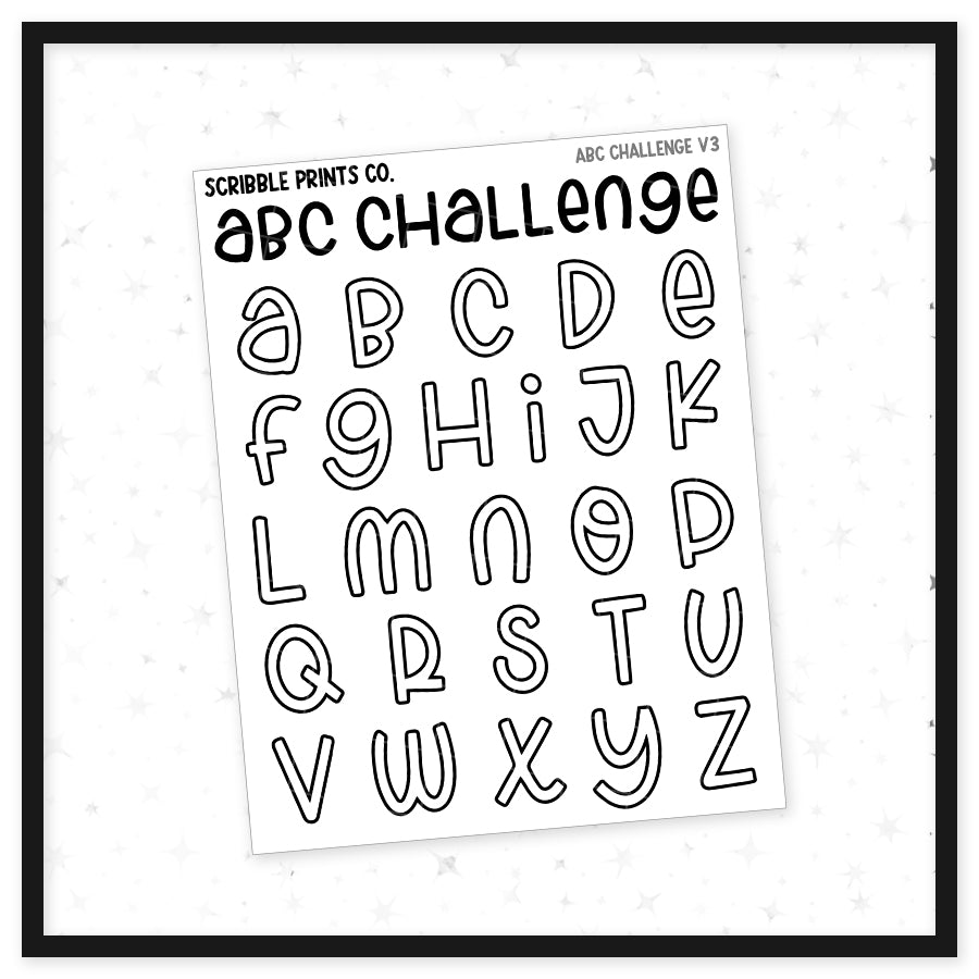 ABC Reading Challenge V3 // Matte Reading Journal Stickers