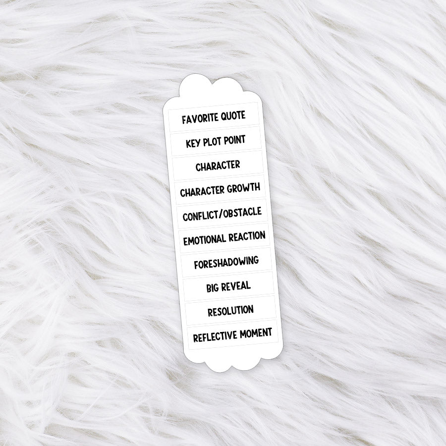 Annotation Guide Bookmarks // Matte Sticker