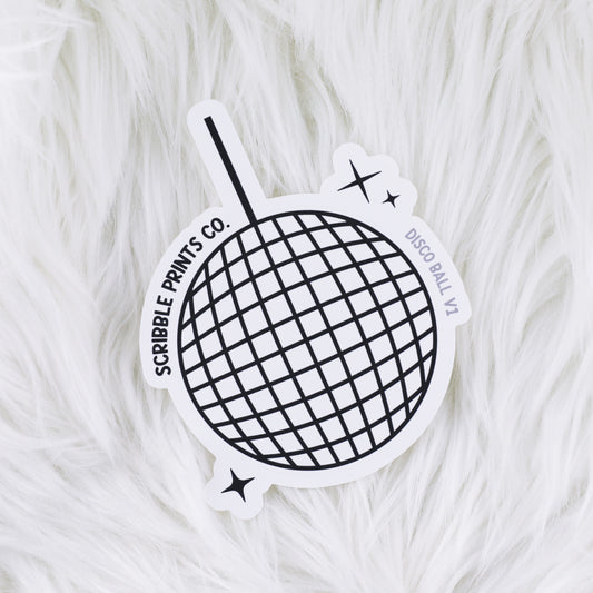 Disco Ball V1 // Matte Reading Journal Stickers