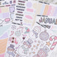 Groovy Snowman // Matte Journal Sticker Collection