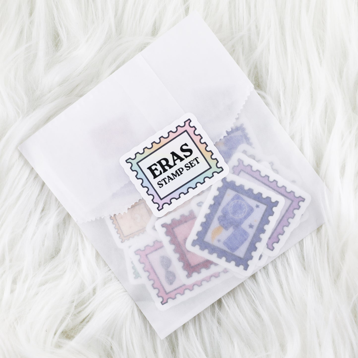 Eras Stamp Set // Matte Deco Sticker Set for Journals