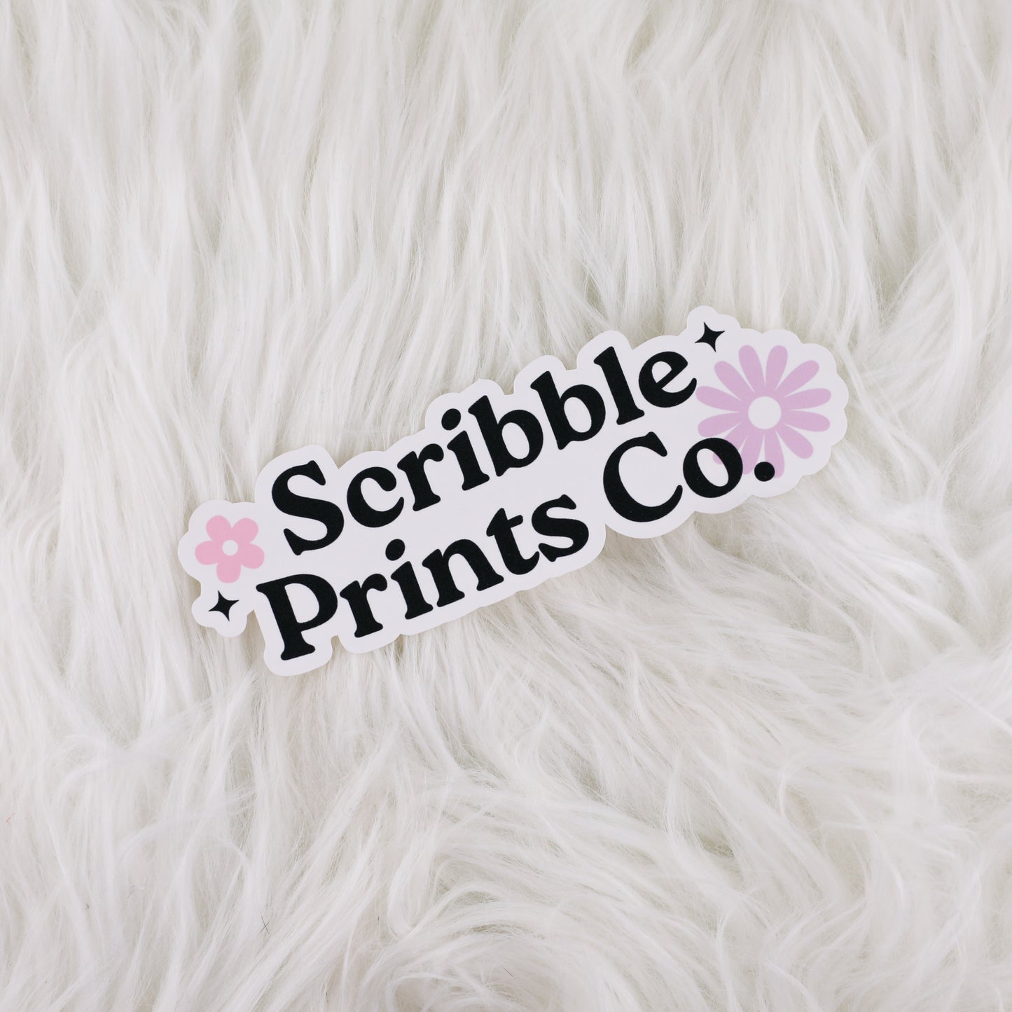 Scribble Prints Co. Logo // Large Matte Deco Sticker for Journals