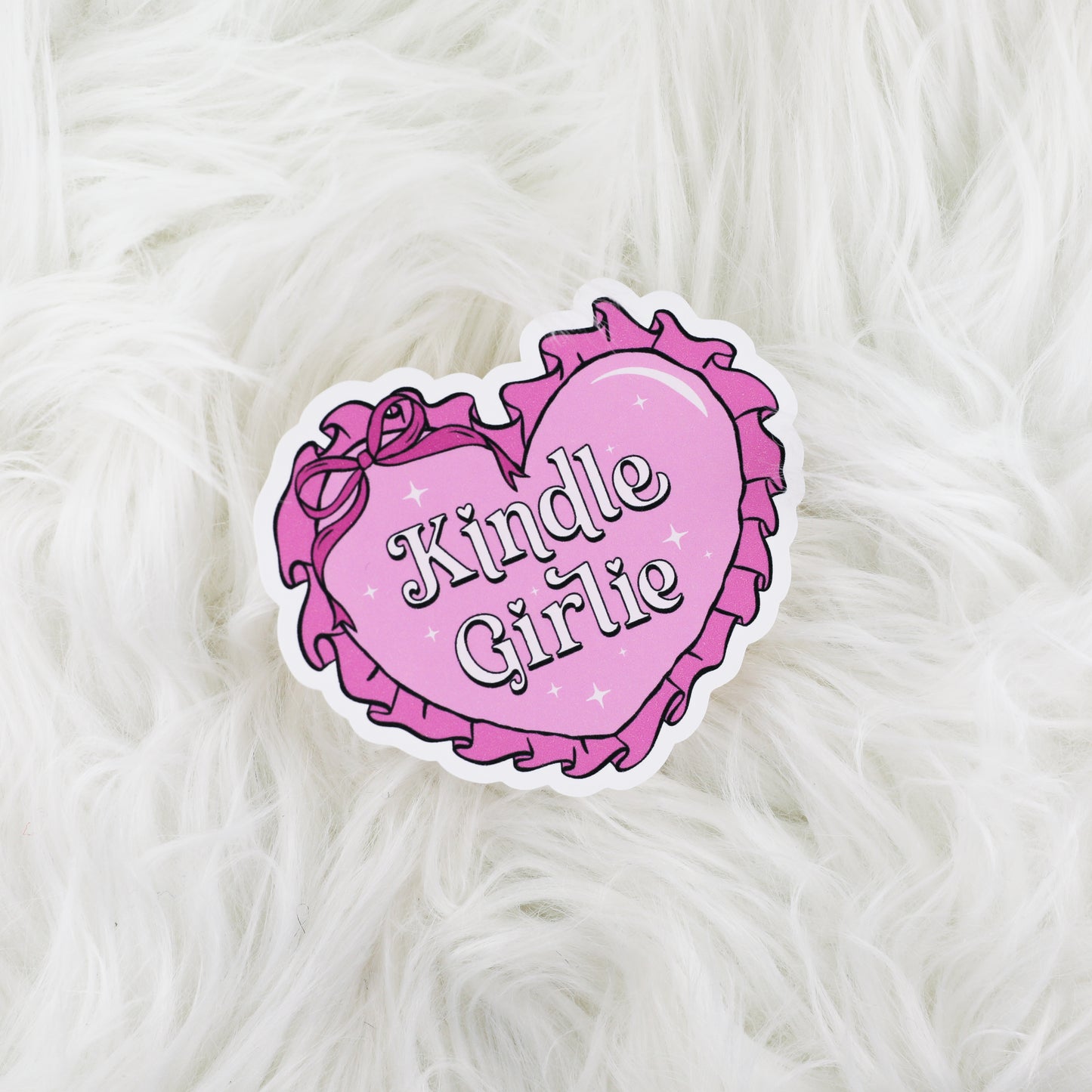 Kindle Girlie // Large Matte Deco Sticker for Journals