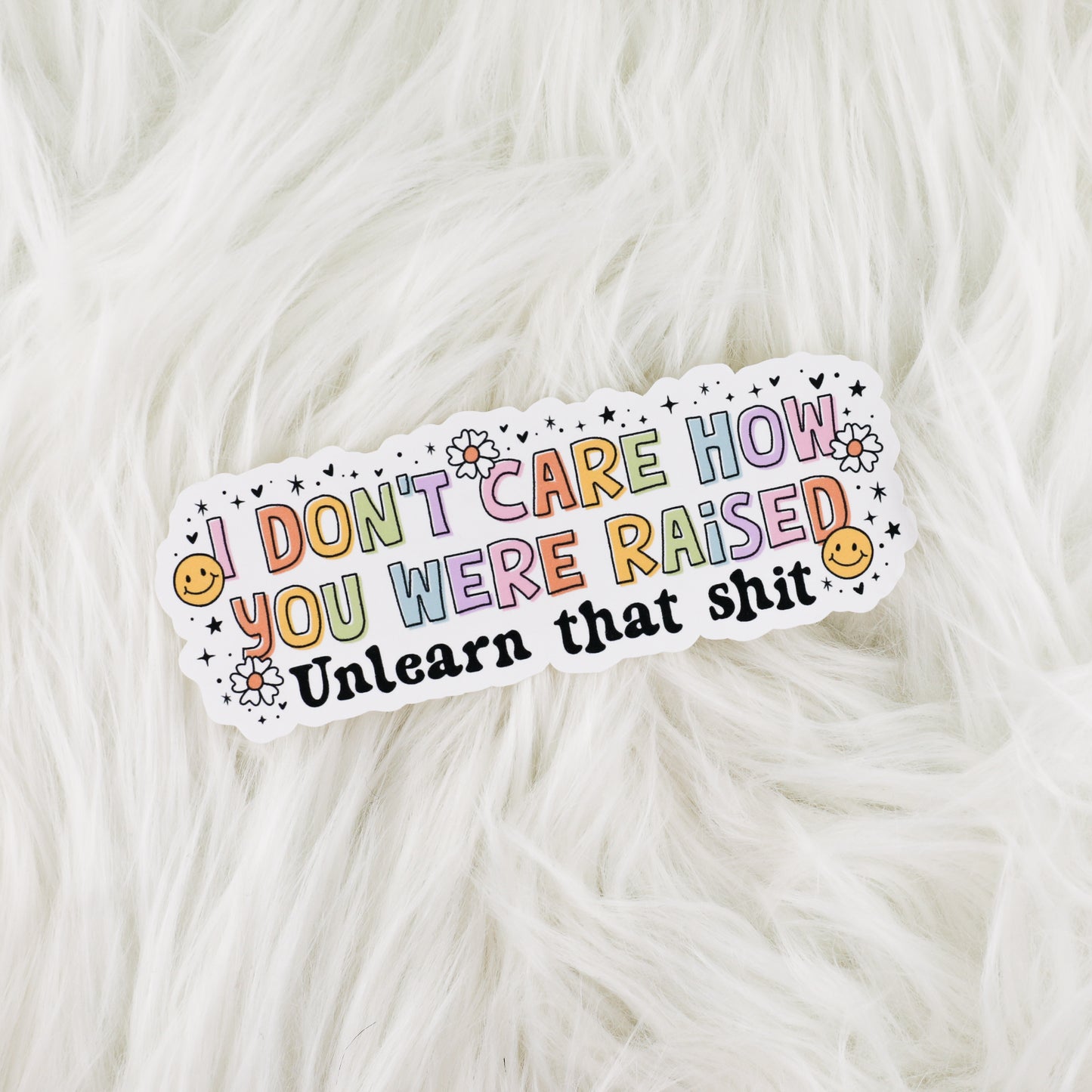 Unlearn That Sh!t // Large Matte Deco Sticker for Journals