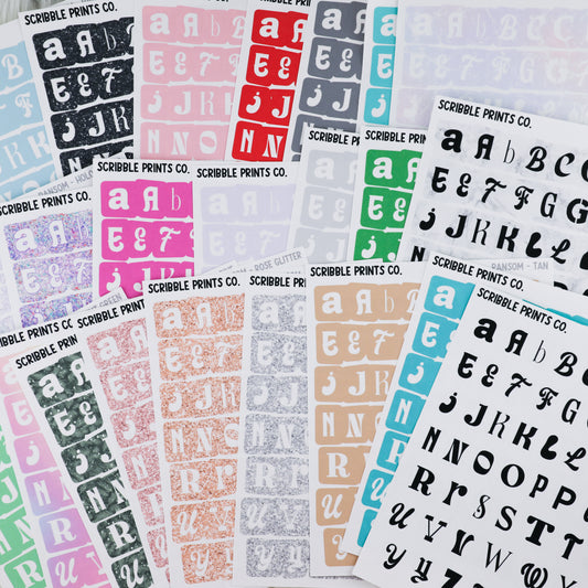 Ransom Letters // Matte Reading Journal Stickers