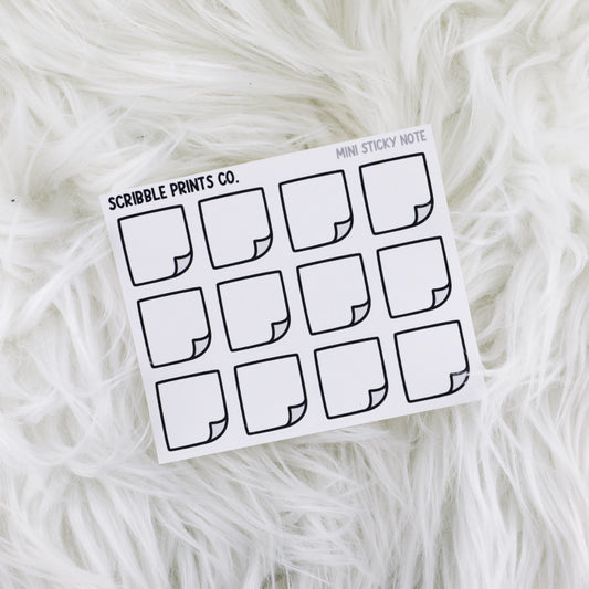 Mini Sticky Note // Matte Journal Stickers