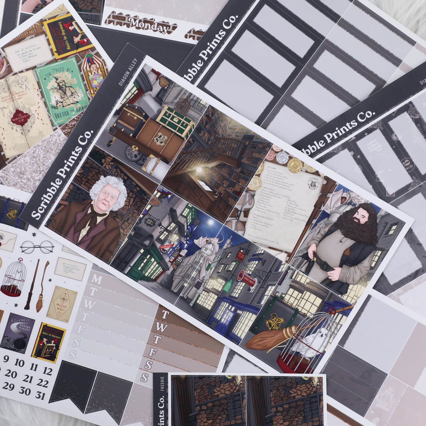 LIMITED RELEASE | Diagon Alley - Weekly Kit – Scribble Prints Co.