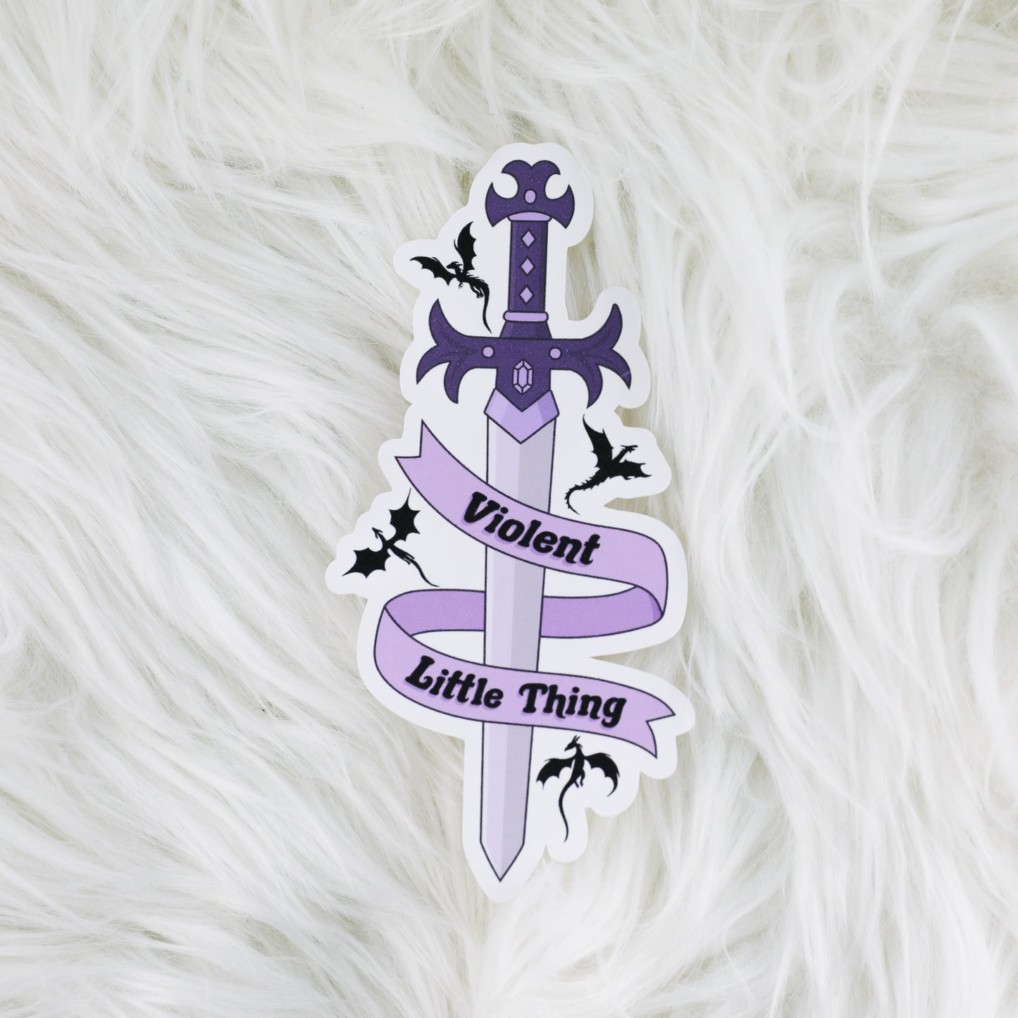 Sword - Violent Little Thing // Large Matte Deco Sticker for Journals