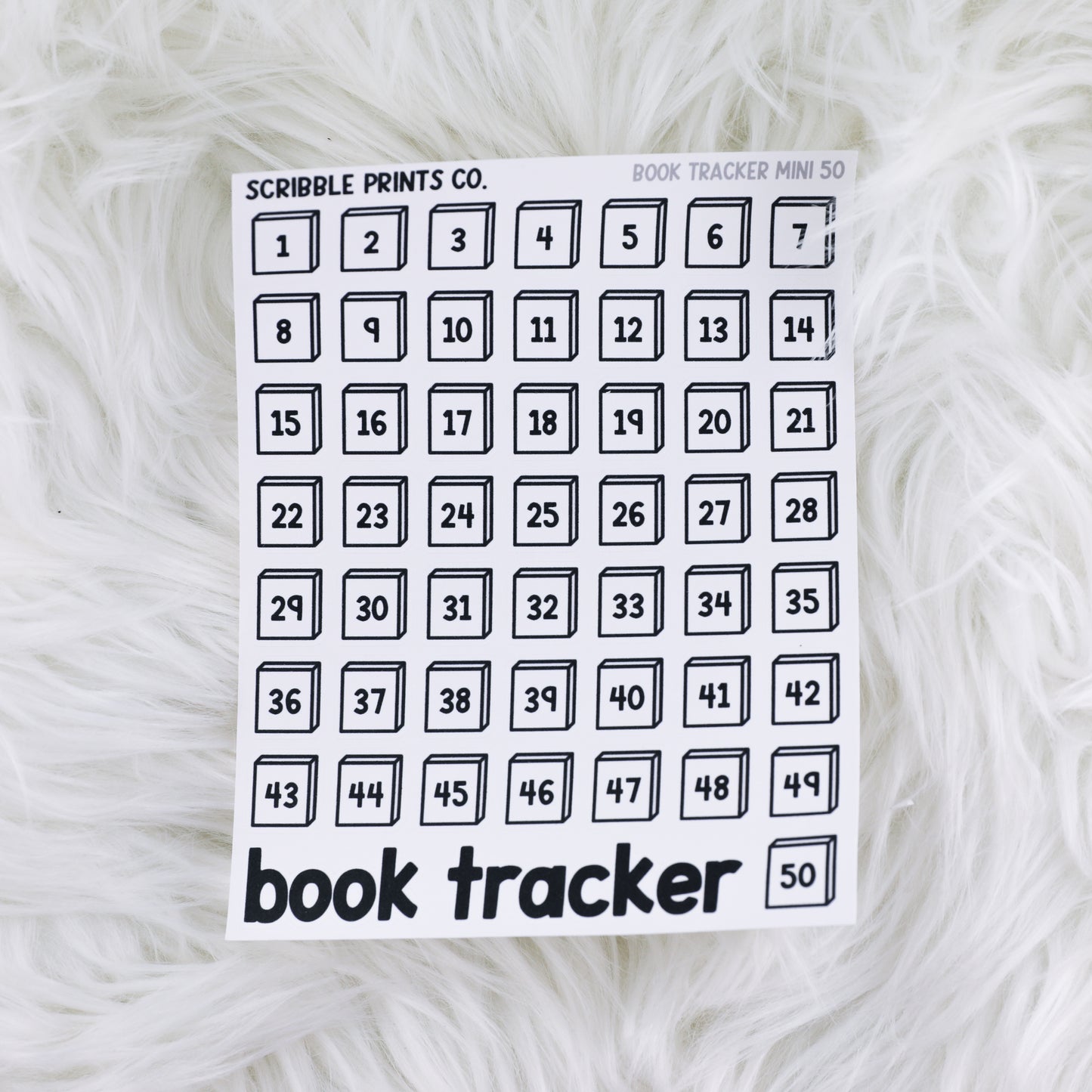 Book Tracker Mini 50 // Matte Journal Stickers