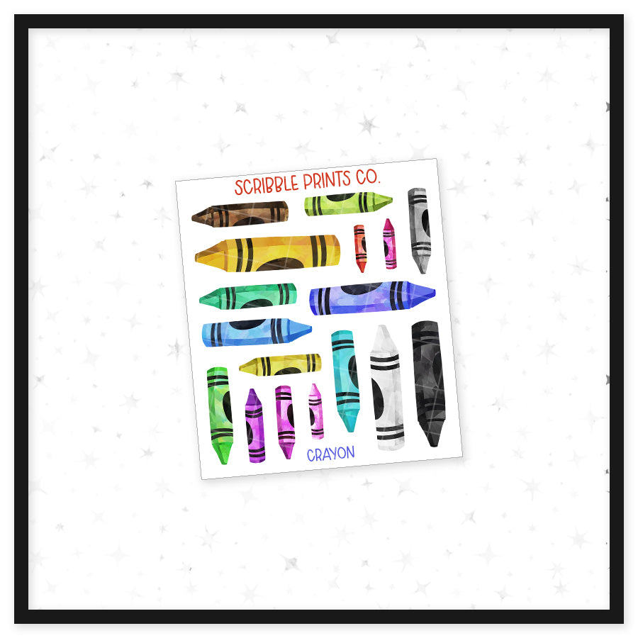 Crayon - Deco // Matte Journal Stickers