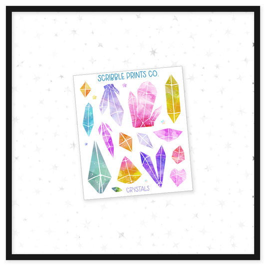 Crystals - Deco // Matte Journal Stickers