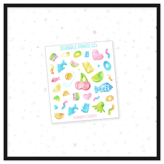 Gummy Candy - Deco // Matte Journal Stickers