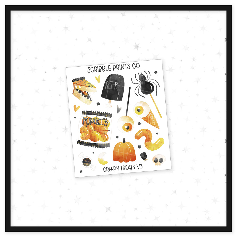 Creepy Treats V3 - Deco // Matte Journal Stickers