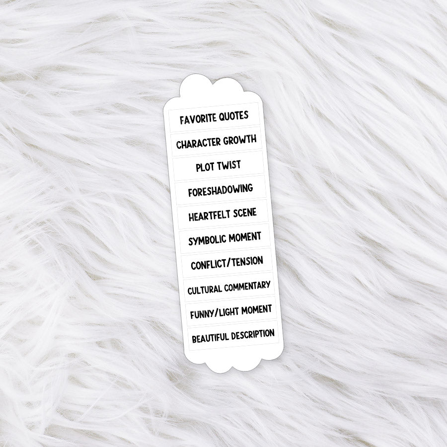 Annotation Guide Bookmarks // Matte Sticker