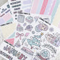 Winter Bookish // Matte Journal Sticker Collection