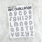 ABC Reading Challenge V3 // Matte Reading Journal Stickers