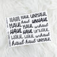 Haul/Unhaul Sampler // Matte Reading Journal Stickers