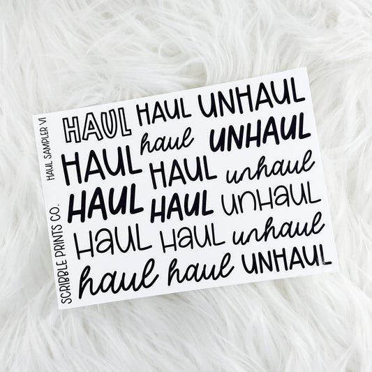 Haul/Unhaul Sampler // Matte Reading Journal Stickers