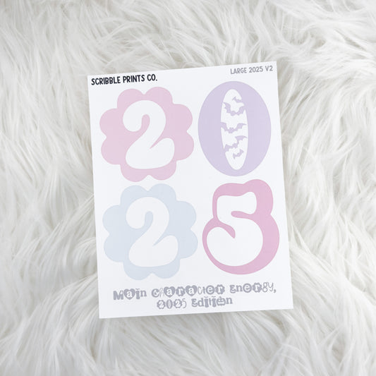 Large 2025 V2 // Matte Reading Journal Stickers