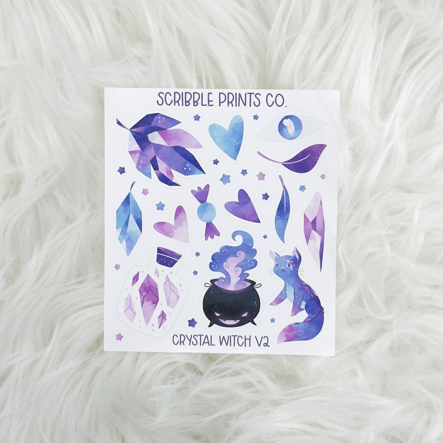 Crystal Witch V2 - Deco // Matte Journal Stickers