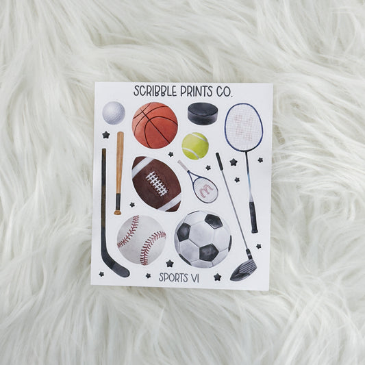 Sports V1 - Deco // Matte Journal Stickers