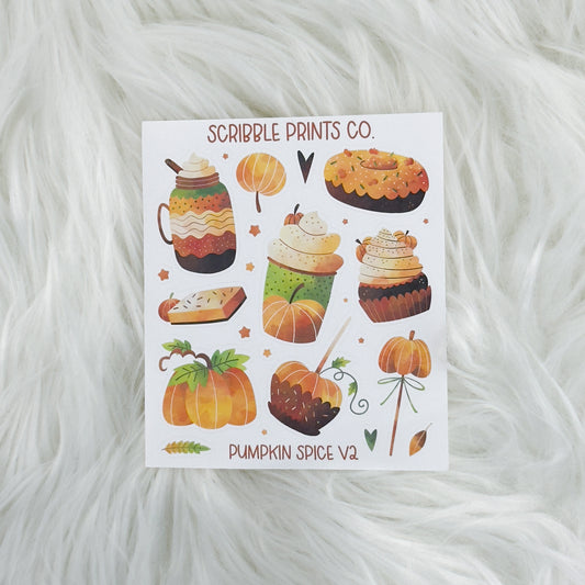 Pumpkin Spice V2 - Deco // Matte Journal Stickers