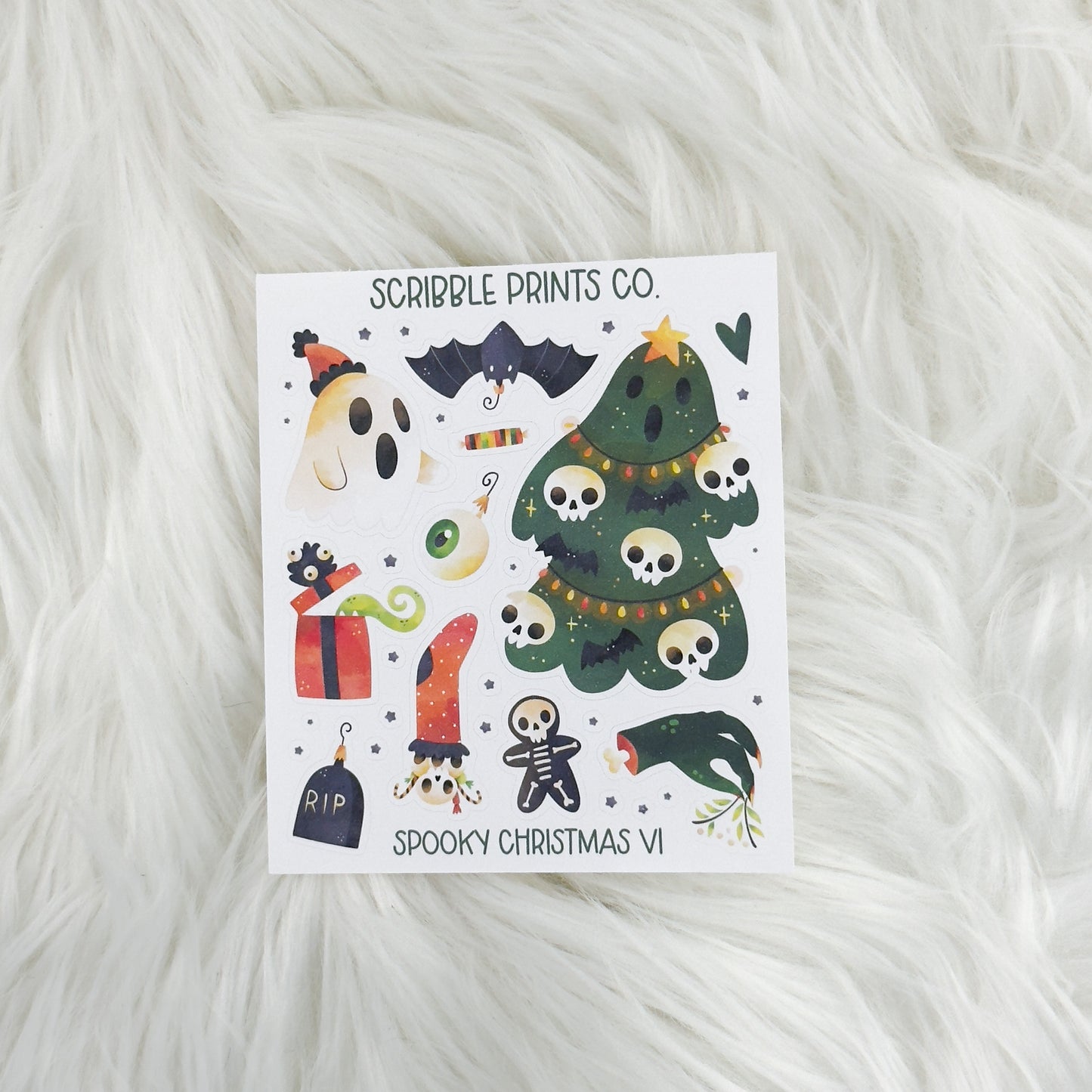 Spooky Christmas V1 - Deco // Matte Journal Stickers