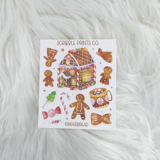 Gingerbread - Deco // Matte Journal Stickers