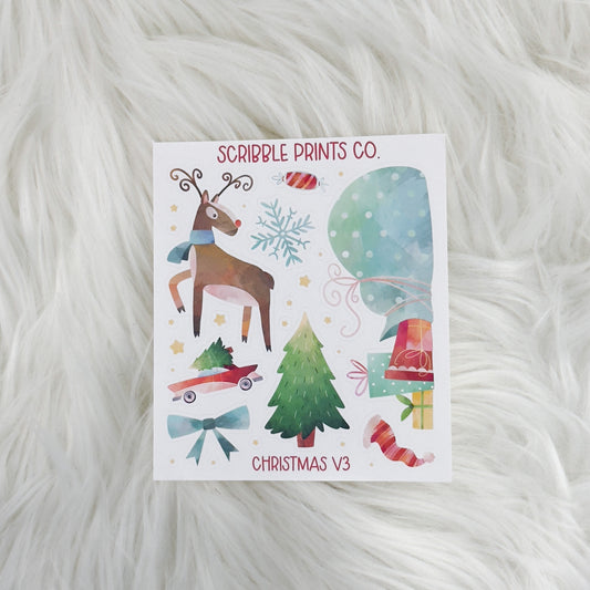 Christmas V3 - Deco // Matte Journal Stickers