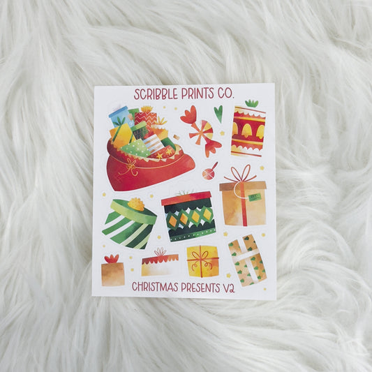 Christmas Presents V2 - Deco // Matte Journal Stickers