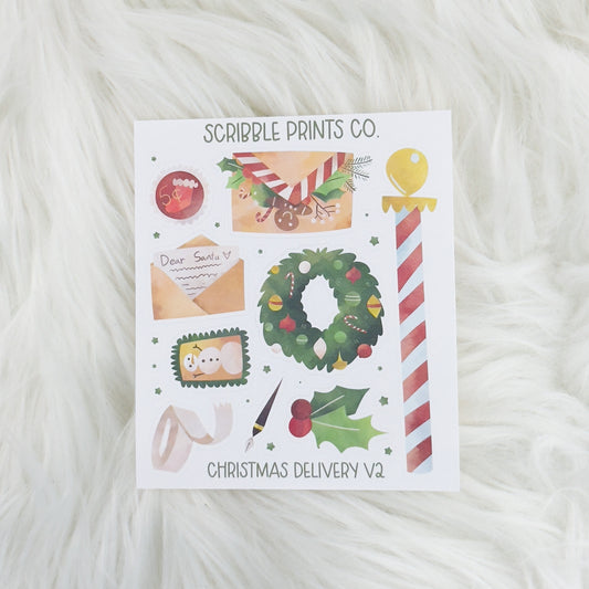 Christmas Delivery V2 - Deco // Matte Journal Stickers