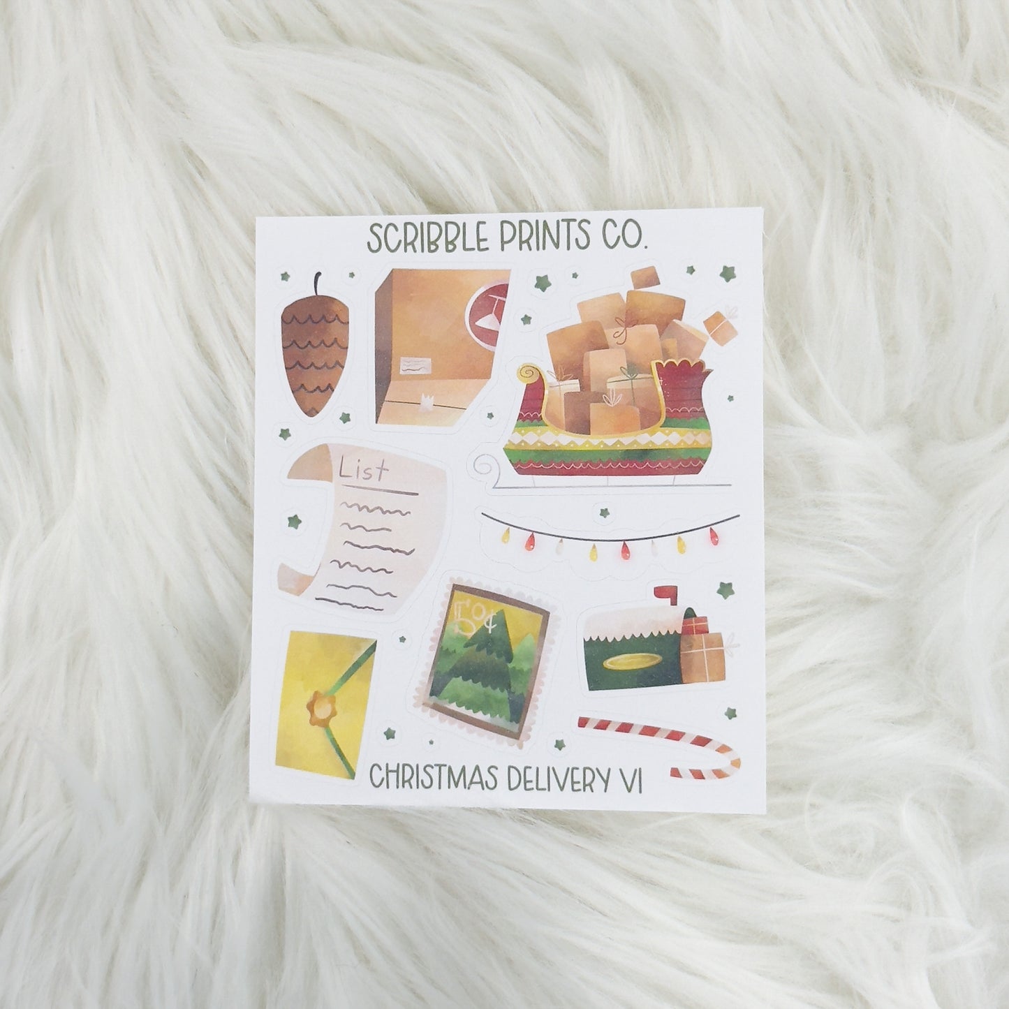 Christmas Delivery V1 - Deco // Matte Journal Stickers