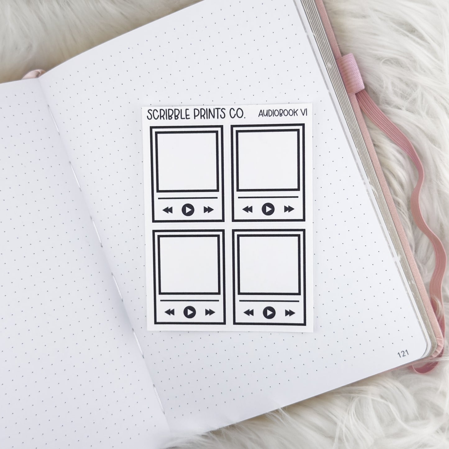 Audiobook V1 // Matte Reading Journal Stickers