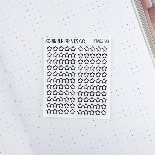 Stars V3 // Matte Reading Journal Stickers