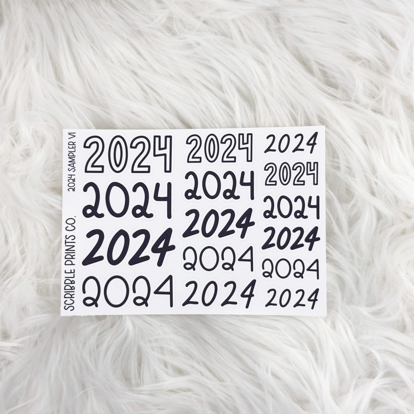 2024 Sampler // Matte Reading Journal Stickers