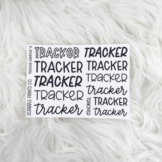 Tracker Sampler // Matte Reading Journal Stickers