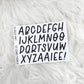 Large Letters V2 // Matte Reading Journal Stickers