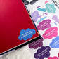 Custom Cloud Book Name Plate // Matte Stickers