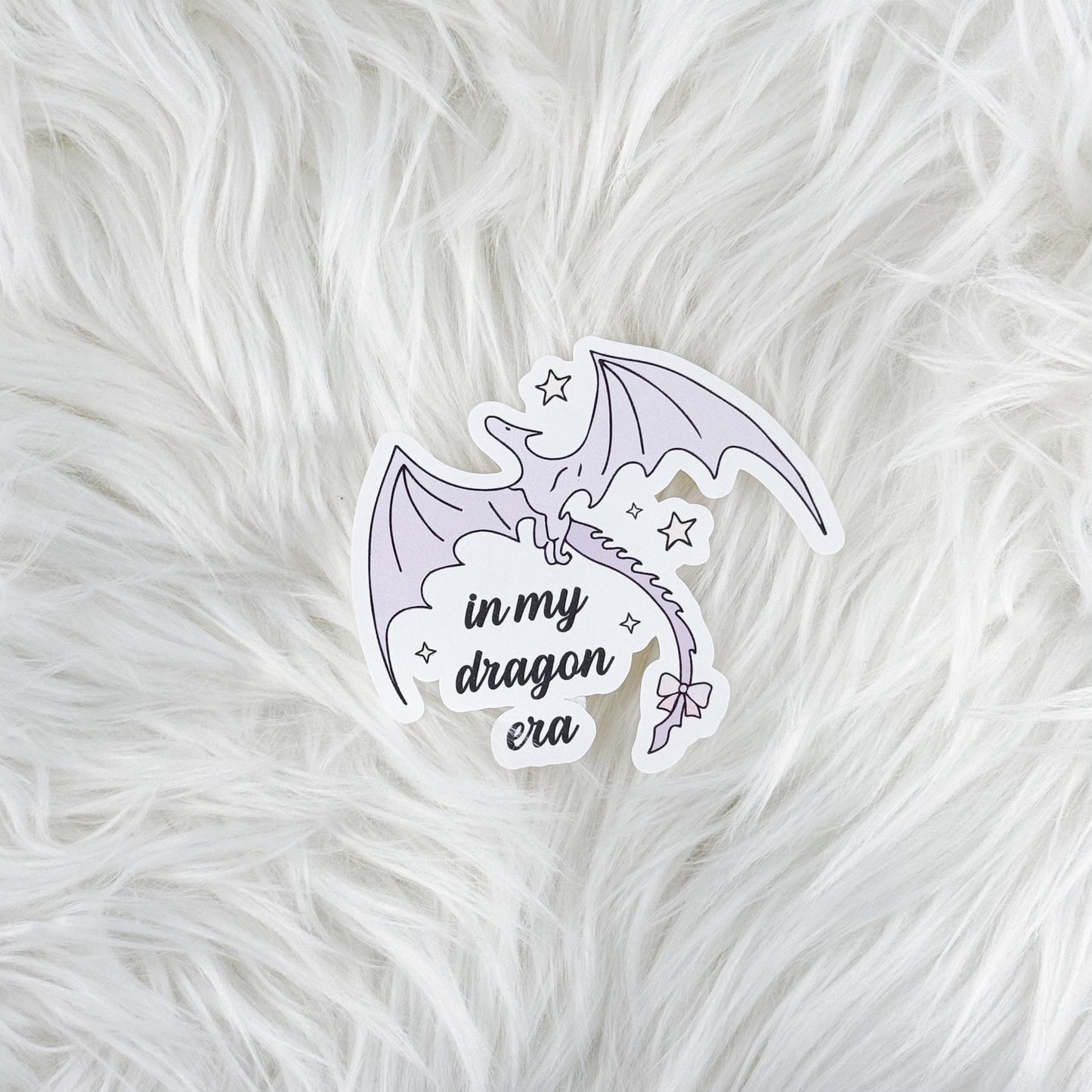 In My Dragon Era // Large Matte Deco Sticker for Journals