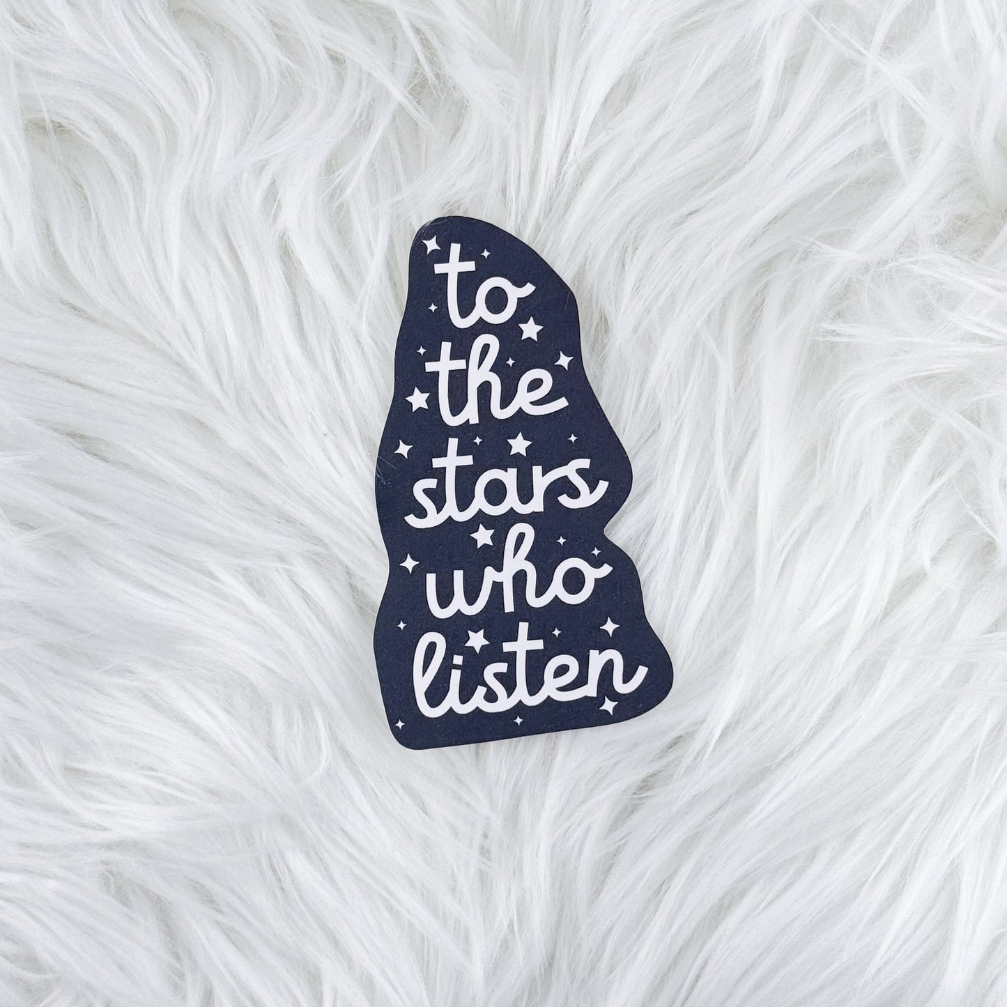 To The Stars // Large Matte Deco Sticker for Journals