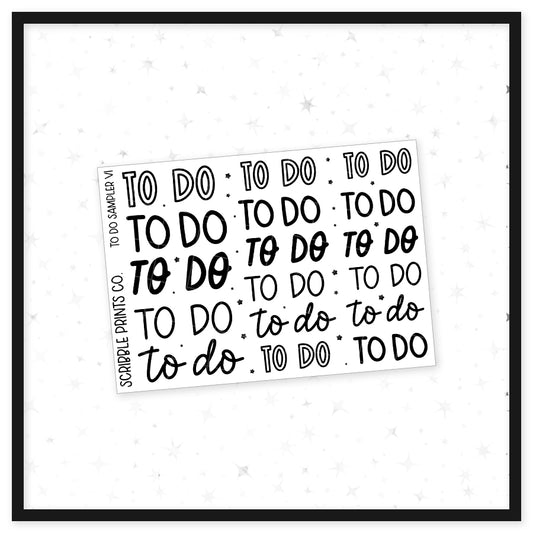 To Do V1 // Matte Reading Journal Stickers (Copy)