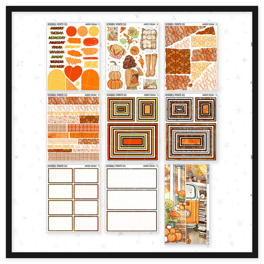 Amber Dream // Matte Journal Sticker Collection