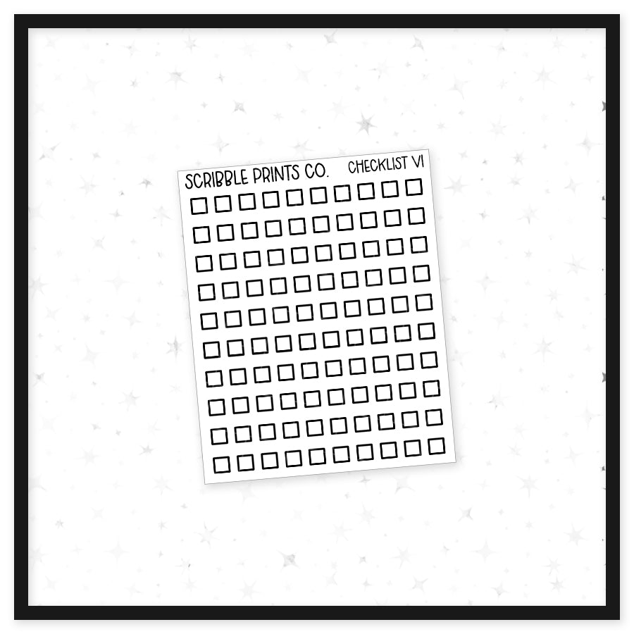 Checklist v1 // Matte Reading Journal Stickers