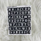 Ransom Letters // Matte Reading Journal Stickers